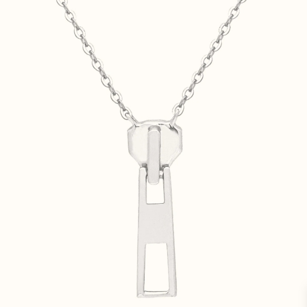 Alicia Bonnie The zip necklace in Sterling silver NWT